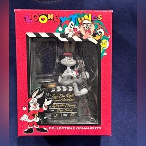 Vintage Looney Tunes Bugs Bunny In Directors Chair Christmas Tree Ornament